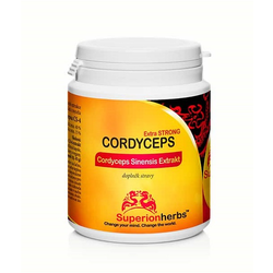 Cordycpes extrakt 40% polysacharidů Superionherbs 90 kapslí