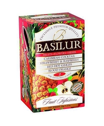 Caribbean Coctail, Strawberry & Raspberry, etc. Fruit Infusions Basilur 20 x 1,8 g