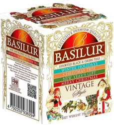 Assorted Black & Green Teas Vintage Style Basilur 8 x 2 g a 2 x 1,5 g