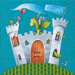 Ubrousky Knights castle  33 x 33 cm 20 ks