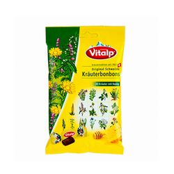 Švýcarské bonbony 20 bylin Vitalp 75 g