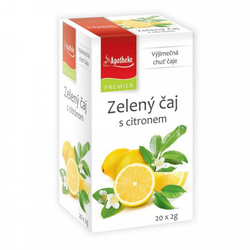 Zelený čaj s citronem Apotheke PREMIER 20 x 2 g