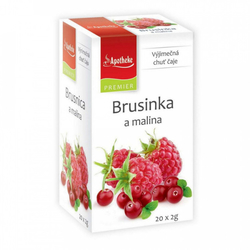 Brusinka a malina Apotheke PREMIER 20 x 2 g