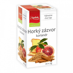 Horký zázvor koriandr Apotheke PREMIER 20 x 2 g