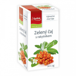 Zelený čaj s rakytníkem Apotheke PREMIER 20 x 2 g