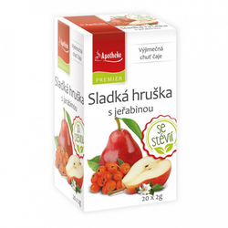 Sladká hruška s jeřabinou a stévií Apotheke PREMIER 20 x 2 g