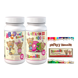 ABCD Multi Gummeis + Vitamin D3 Gummies Clinical 60 + 60 pektinových bonbónů