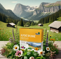 Alpské byliny pastilky dýchací cesty NaturProdukt 1 x 20 ks