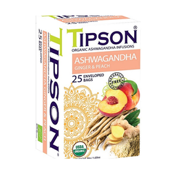 Ashwagandha Ginger Peach Tipson 25 x 1,2 g 