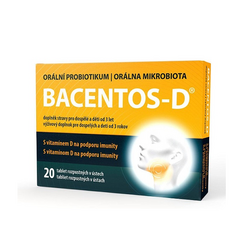 BACENTOS-D® s vitamínem D Orální probiotikum  20 tablet