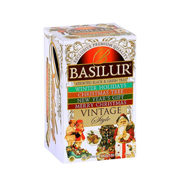 Assorted Black & Green Tea Vintage Style Basilur 19 x 2 g a 6 x 1,5 g