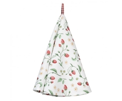 Utěrka s motivem lesních jahod průměr 80 cm