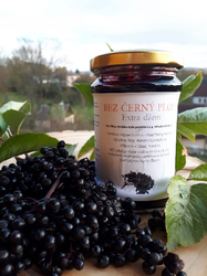 Bez černý plod extra džem s pecičkami Bio Vondráková 280 g