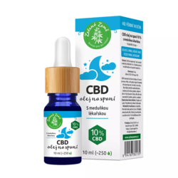 CBD konopný olej na spaní s meduňkou  Zelená Země 10 ml