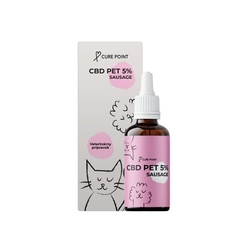 Cure Point CBD Pet 5% pro psy Sausage Swiss Purity 10 ml