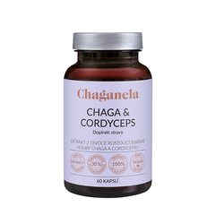 Chaga Cordyceps extrakt Chaganela 60 kapslí