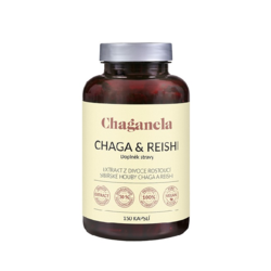 Chaga Reishi extrakt Chaganela 150 kapslí