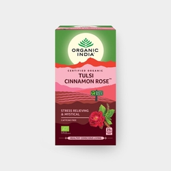 Tulsi skořice s růží Organic India 25 x 1,74 g