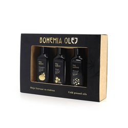 Dárková kazeta - dýňový, makový, hořčičný olej Bohemia 300 ml