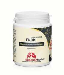 Enoki extrakt z penízovky sametonohé Superionherbs 90 kapslí