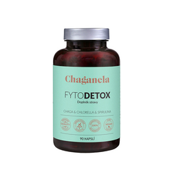 FytoDetox Chaga, chlorella, spirulina Chaganela 90 kapslí