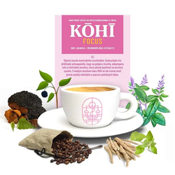 Kohi adaptogen coffee Focus Superionherbs 20 sáčků