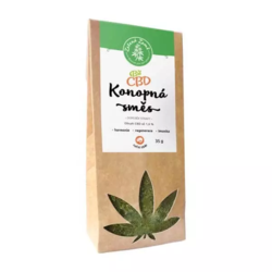 Konopný čaj CBD herba Extra 1,6% Zelená Země 35 g