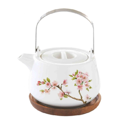 Konvička Sakura s talířkem akácie 750 ml