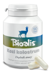 Kozí kolostrum Bioalis 90 kapslí