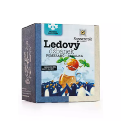 Ledový džbánek pomeranč, bazalka Sonnentor 16 x 2,5 g