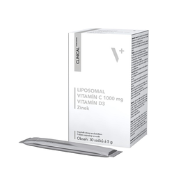 Liposomal Vitamin C 1000 mg, Vitamin D3, Zinek Clinical 30 sáčků