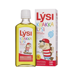 Dětský olej z tresčích jater a tuňáka s vit. D,E, A Lýsi 240 ml Dětský olej z tresčích jater a tuňáka s vit. D,E, A Lýsi 240 ml