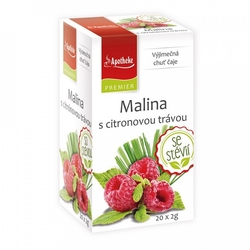 Malina s citronovou trávou a stévií Apotheke PREMIER 20 x 2g