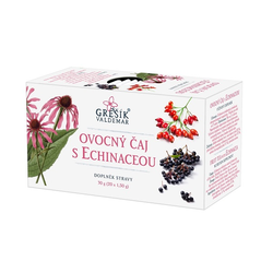 Ovocný čaj s echinaceou Grešík 20 x 1,5 g