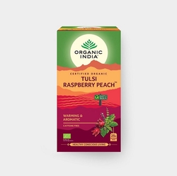 Tulsi Raspberry Peach Organic India 25 x 1,6 g