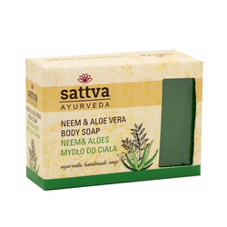 Mýdlo neem a aloe vera Sattva 125 g