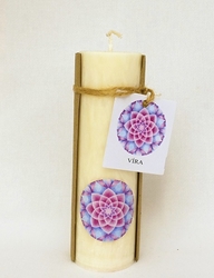 Svíce Víra Srdeční záležitost 4,5 x 15,5 cm