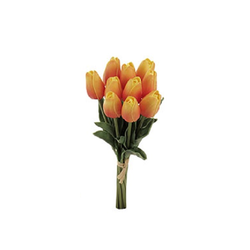Tulipán mini žluto-oranžový pěna 6 x 36 x 3 cm