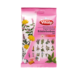 Švýcarské bonbony šalvějové bez cukru Vitalp 75 g