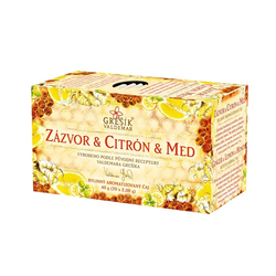 Zázvor, citron a med Grešík 20 x 2,0 g