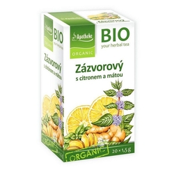 Zázvorový s citronem a mátou, Bio, Apotheke