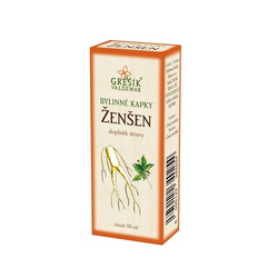 Ženšen kapky Grešík 50 ml