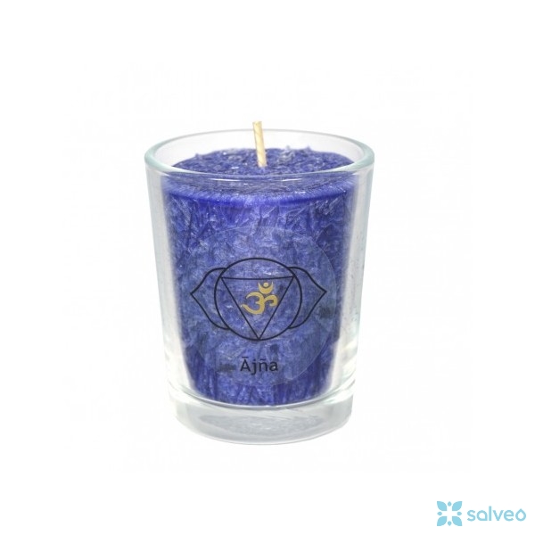 Mini čakrová svíce královská modř Cereus