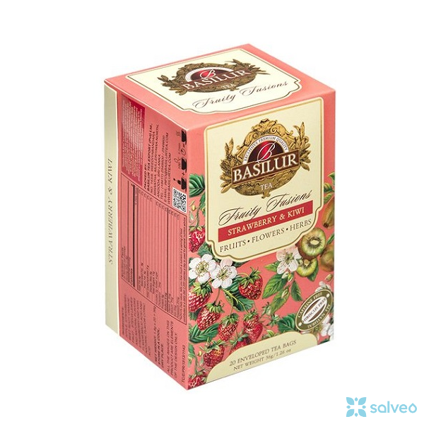 Without Hibiscus Strawberry & Kiwi Basilur 20 x 1,8 g