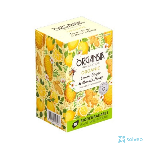 Lemon Ginger and Manuka Honey bio Organsia 18 x 1,8 g 