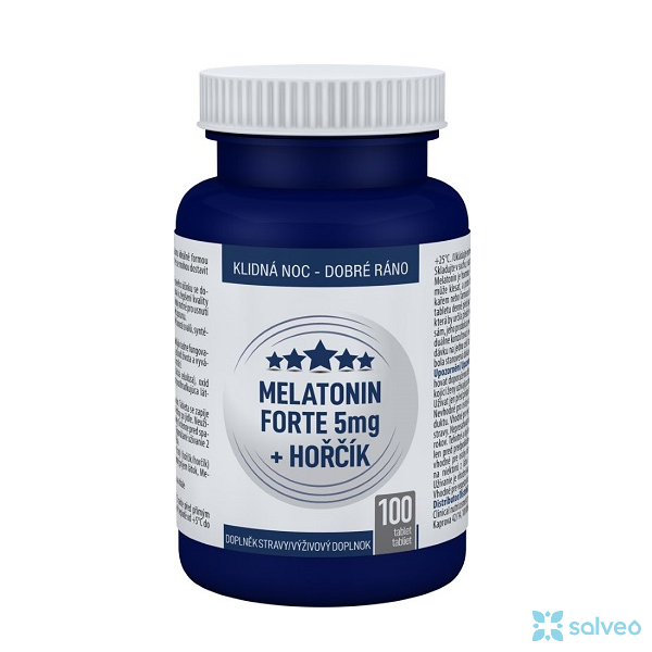 Melatonin 5 mg Forte + Hořčík Clinical 100 tablet