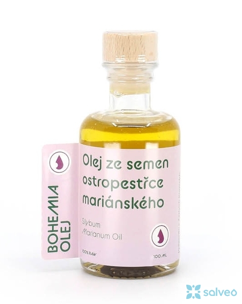 Ostropestřcový olej raw Bohemia 100 ml