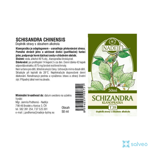 Schizandra - Klanopraška Naděje 50 ml