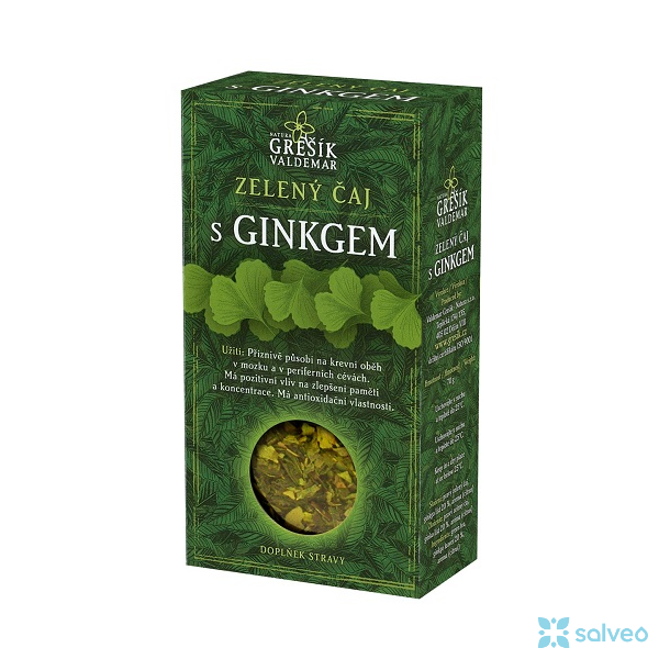 Zelený čaj s Ginkgem Grešík 70 g 