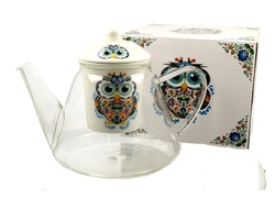 Konévka Owl skolo+porcelán Duo sp. 1200 ml